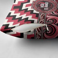 Aotearoa Ngai Te Rangi Pillow Cover Maori Iwi Poutama Puhoro Tattoo LT14 - Polynesian Pride