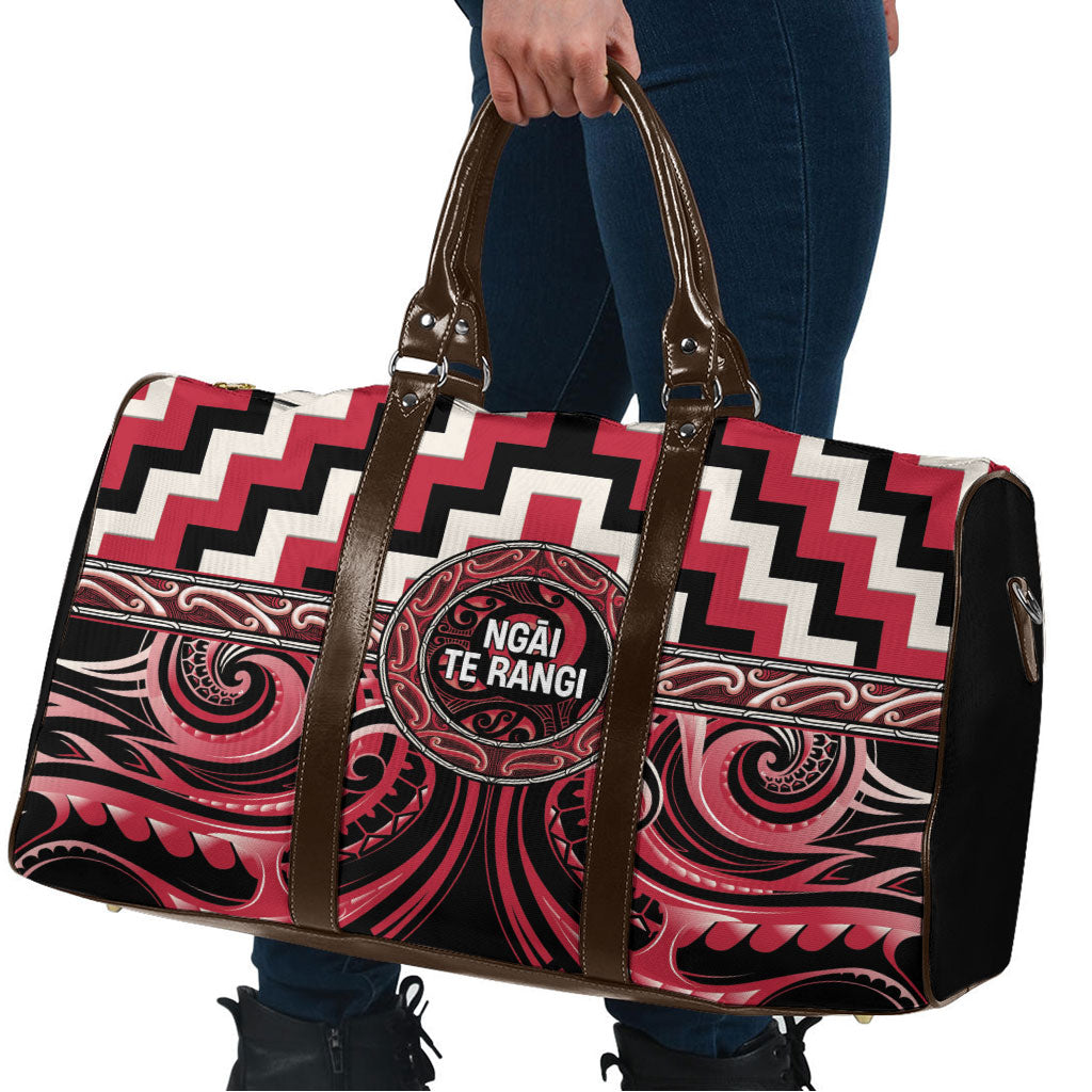 Aotearoa Ngai Te Rangi Travel Bag Maori Iwi Poutama Puhoro Tattoo LT14 - Polynesian Pride