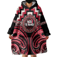 Aotearoa Ngai Te Rangi Personalised Wearable Blanket Hoodie Maori Iwi Poutama Puhoro Tattoo LT14 - Polynesian Pride