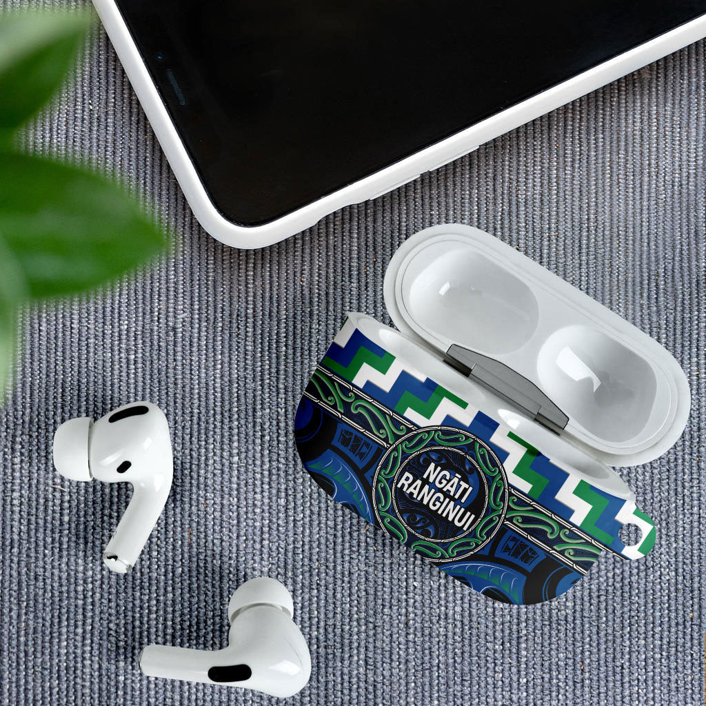 Aotearoa Ngati Ranginui AirPods Case Maori Iwi Poutama Puhoro Tattoo LT14 - Polynesian Pride