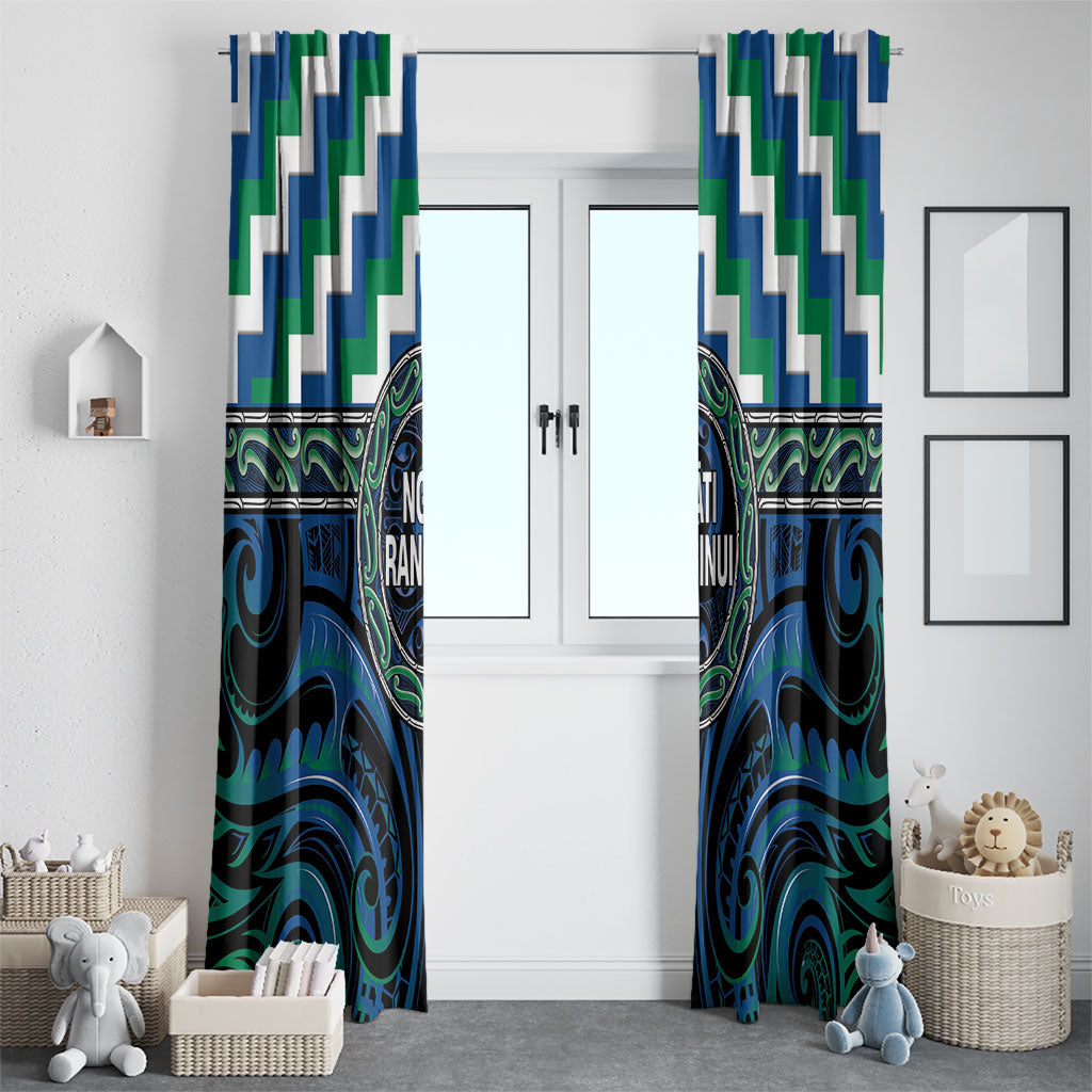 Aotearoa Ngati Ranginui Window Curtain Maori Iwi Poutama Puhoro Tattoo LT14 - Polynesian Pride