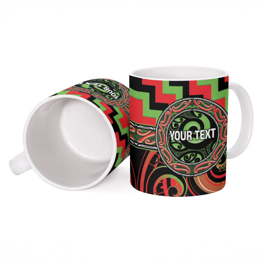 Aotearoa Ngati Maru Personalised Ceramic Mug Maori Iwi Poutama Puhoro Tattoo LT14 - Polynesian Pride