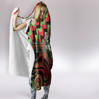Aotearoa Ngati Maru Hooded Blanket Maori Iwi Poutama Puhoro Tattoo LT14 - Polynesian Pride