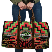 Aotearoa Ngati Maru Travel Bag Maori Iwi Poutama Puhoro Tattoo LT14 Red - Polynesian Pride