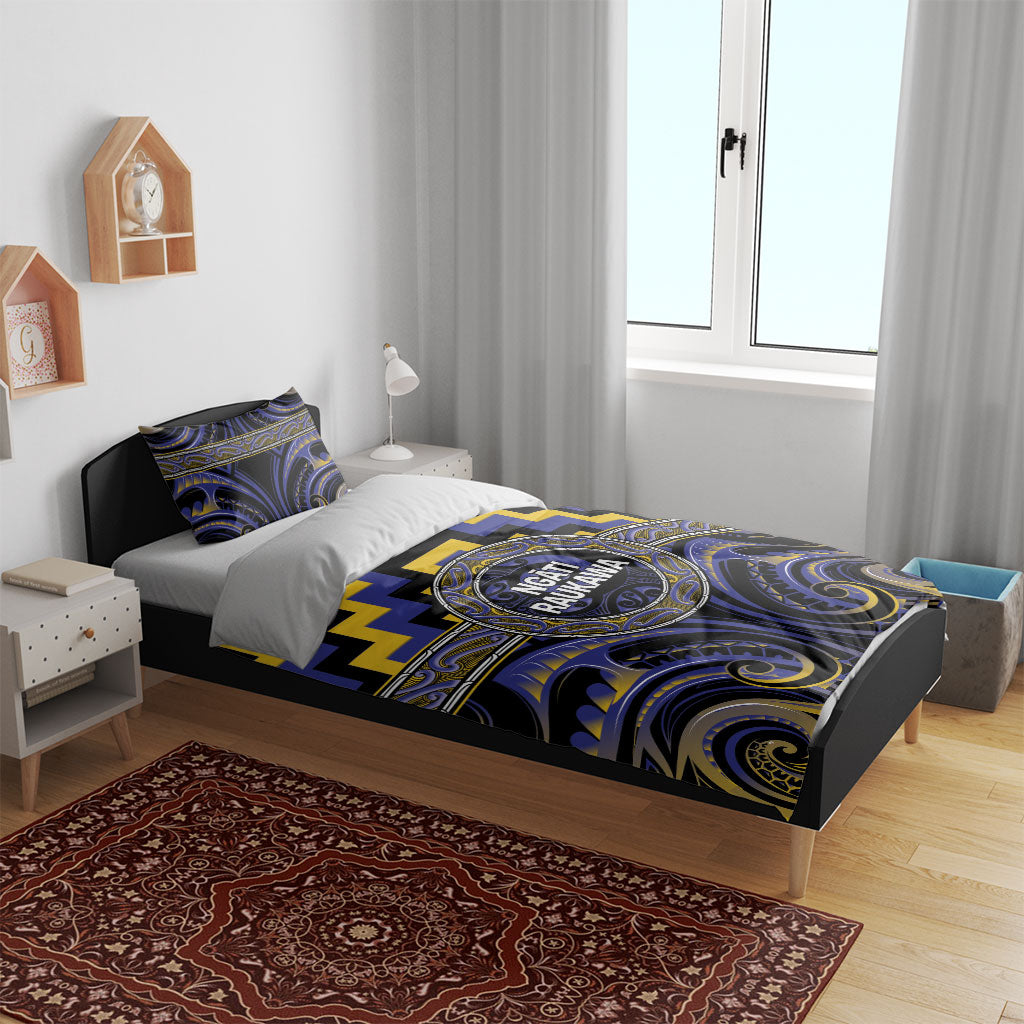 Aotearoa Ngati Raukawa Bedding Set Maori Iwi Poutama Puhoro Tattoo LT14 - Polynesian Pride