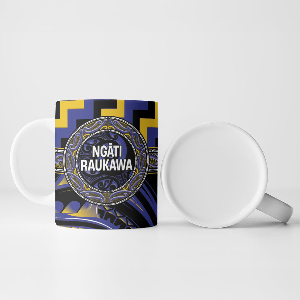 Aotearoa Ngati Raukawa Personalised Ceramic Mug Maori Iwi Poutama Puhoro Tattoo LT14 - Polynesian Pride
