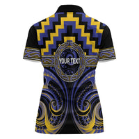 Aotearoa Ngati Raukawa Personalised Women Polo Shirt Maori Iwi Poutama Puhoro Tattoo LT14 - Polynesian Pride