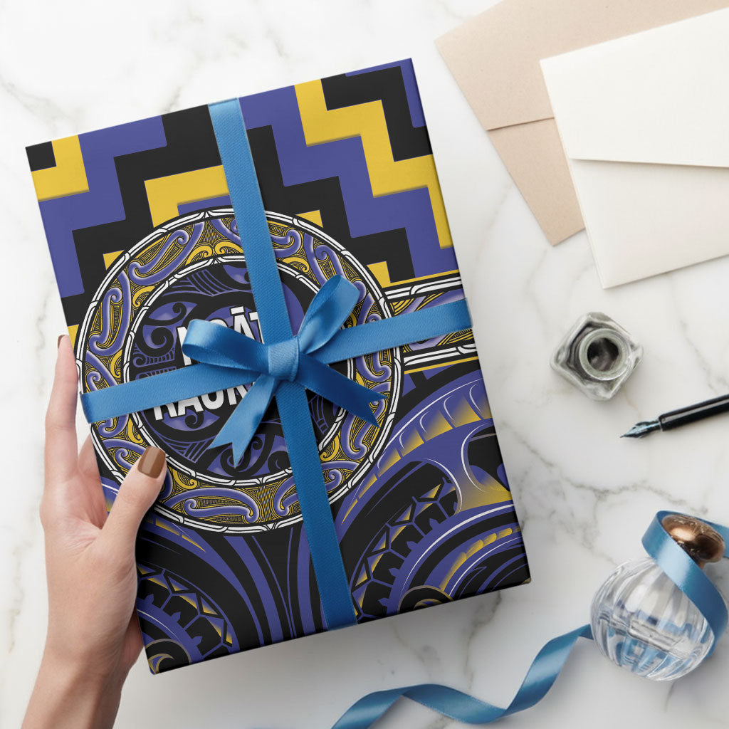 Aotearoa Ngati Raukawa Wrapping Paper Maori Iwi Poutama Puhoro Tattoo LT14 - Polynesian Pride
