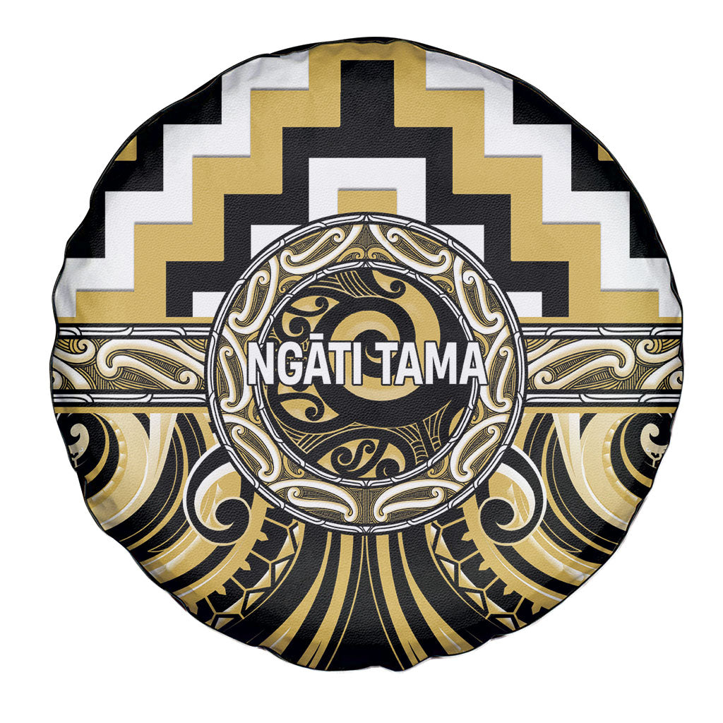 Aotearoa Ngati Tama Spare Tire Cover Maori Iwi Poutama Puhoro Tattoo LT14 - Polynesian Pride