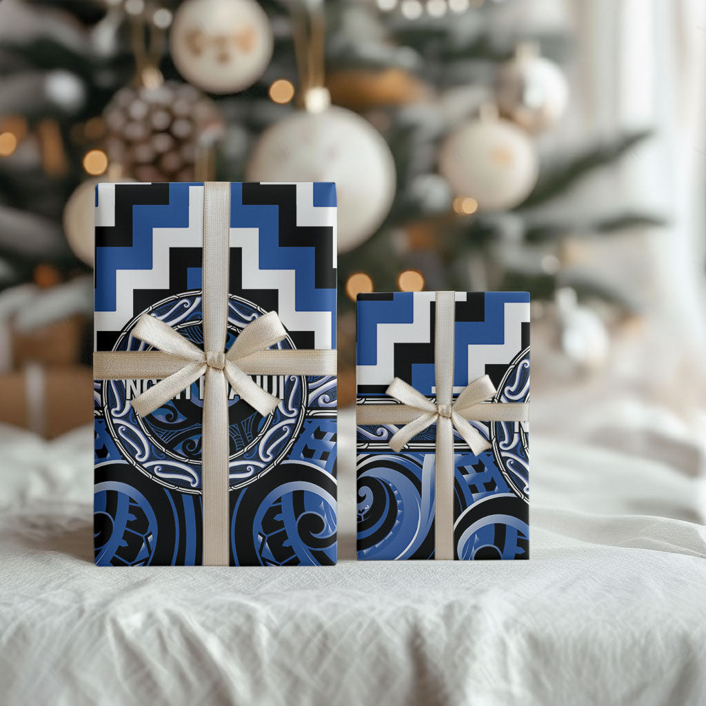 Aotearoa Ngati Ruanui Wrapping Paper Maori Iwi Poutama Puhoro Tattoo LT14 - Polynesian Pride