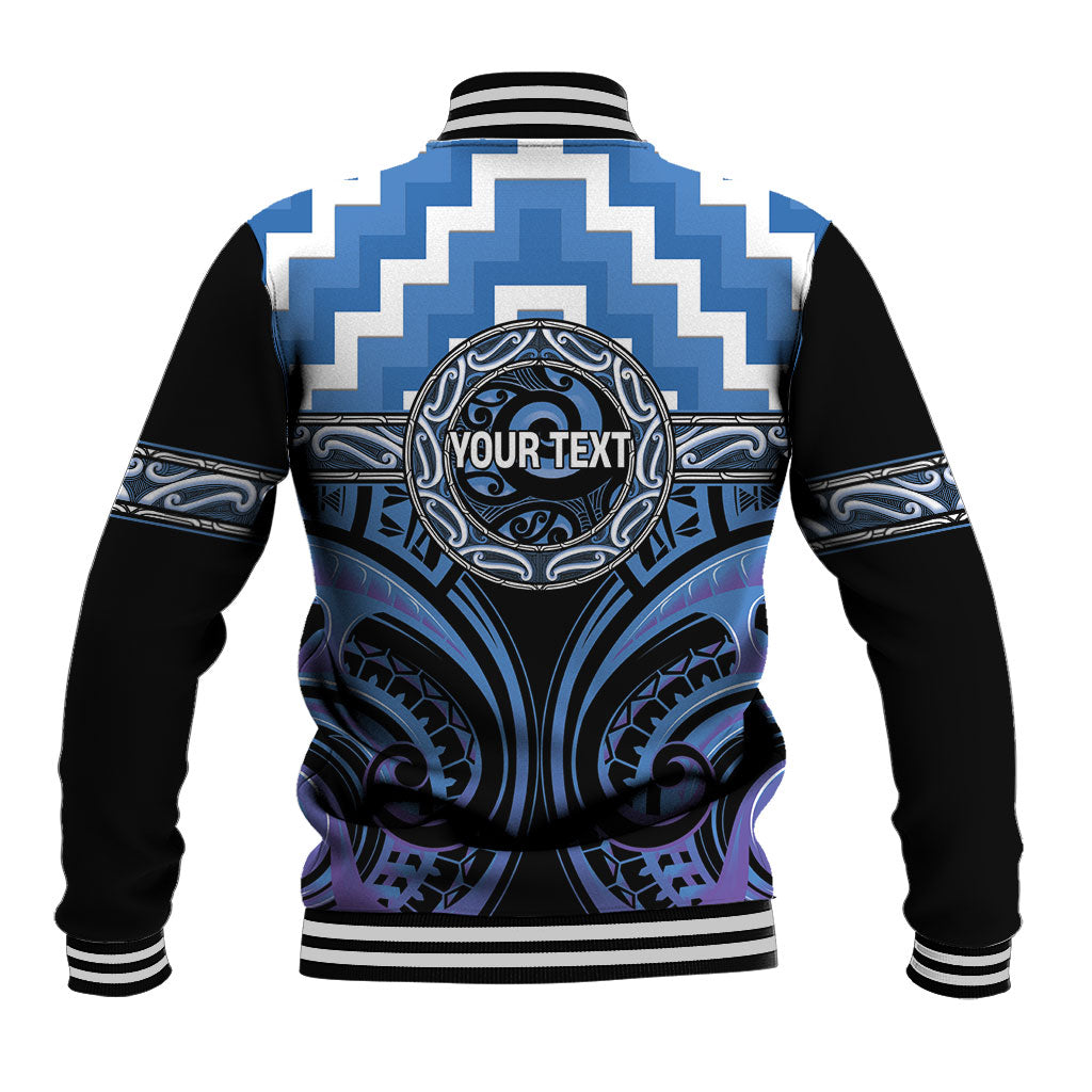 Aotearoa Ngaruahine Personalised Baseball Jacket Maori Iwi Poutama Puhoro Tattoo LT14 - Polynesian Pride