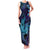 Nukuoro Atoll Family Matching Tank Maxi Dress and Hawaiian Shirt Polynesian Shark Tattoo Purple Gradient Vibes