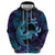 Nukuoro Atoll Hoodie Polynesian Shark Tattoo Purple Gradient Vibes