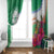 Marshall Islands Kwajalein Atoll Window Curtain Curves Polynesian Mix Tropical Flowers