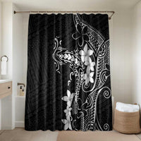 Black Hawaii Bathroom Set Hammerhead Shark Tattoo Curve Polynesian - Polynesian Pride