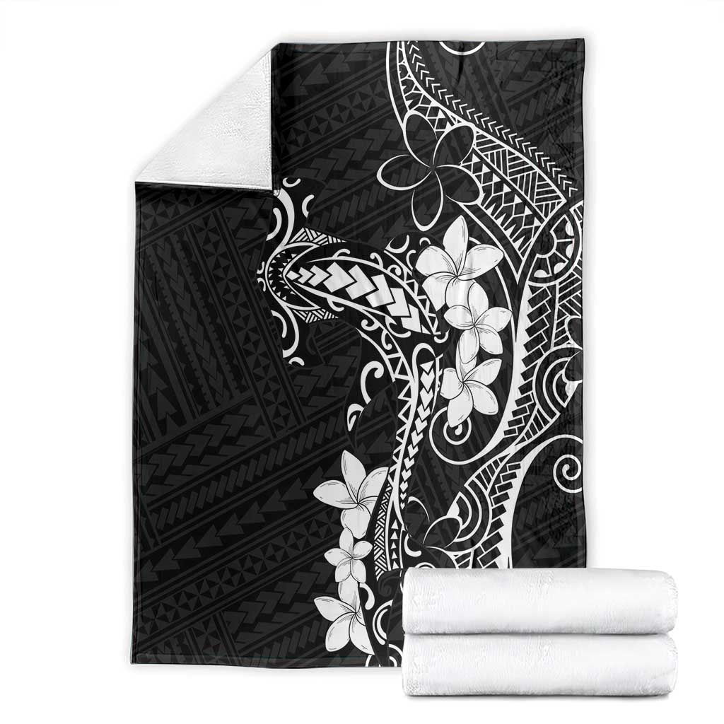 Black Hawaii Blanket Hammerhead Shark Tattoo Curve Polynesian - Polynesian Pride