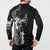 Black Hawaii Button Sweatshirt Hammerhead Shark Tattoo Curve Polynesian - Polynesian Pride