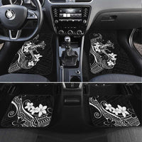 Black Hawaii Car Mats Hammerhead Shark Tattoo Curve Polynesian - Polynesian Pride