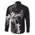Black Hawaii Family Matching Mermaid Dress and Hawaiian Shirt Hammerhead Shark Tattoo Curve Polynesian - Polynesian Pride