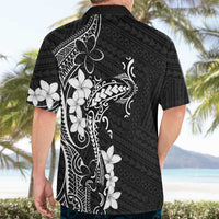 Black Hawaii Hawaiian Shirt Hammerhead Shark Tattoo Curve Polynesian - Polynesian Pride
