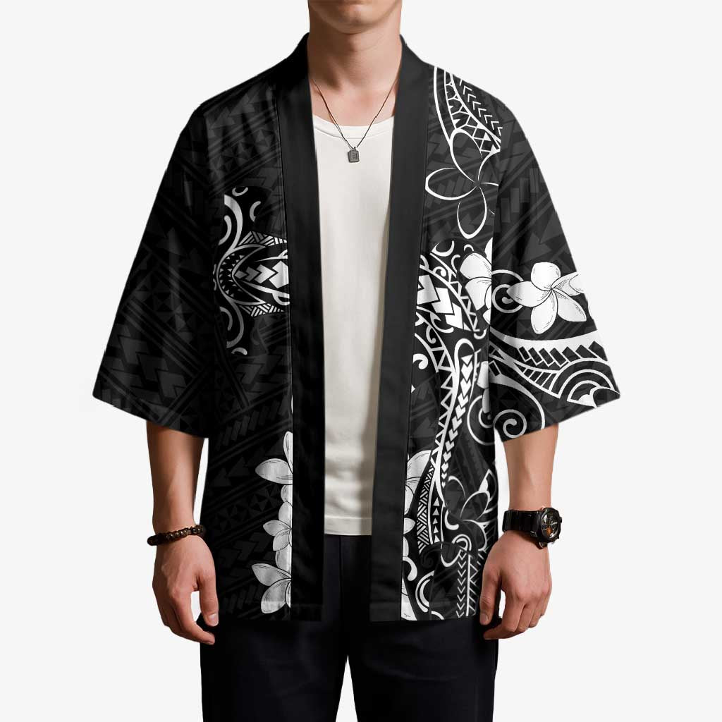 Black Hawaii Kimono Hammerhead Shark Tattoo Curve Polynesian - Polynesian Pride