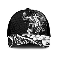 Black Hawaii Mesh Trucker Cap Hammerhead Shark Tattoo Curve Polynesian - Polynesian Pride