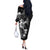 Black Hawaii Off The Shoulder Long Sleeve Dress Hammerhead Shark Tattoo Curve Polynesian - Polynesian Pride