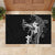 Black Hawaii Rubber Doormat Hammerhead Shark Tattoo Curve Polynesian - Polynesian Pride