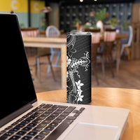 Black Hawaii Skinny Tumbler Hammerhead Shark Tattoo Curve Polynesian - Polynesian Pride