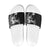 Black Hawaii Slide Sandals Hammerhead Shark Tattoo Curve Polynesian - Polynesian Pride