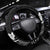 Black Hawaii Steering Wheel Cover Hammerhead Shark Tattoo Curve Polynesian - Polynesian Pride