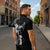 Black Hawaii Zipper Polo Shirt Hammerhead Shark Tattoo Curve Polynesian - Polynesian Pride