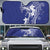 Blue Hawaii Auto Sun Shade Hammerhead Shark Tattoo Curve Polynesian - Polynesian Pride