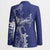 Blue Hawaii Blazer Hammerhead Shark Tattoo Curve Polynesian - Polynesian Pride