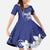 Blue Hawaii Family Matching Mermaid Dress and Hawaiian Shirt Hammerhead Shark Tattoo Curve Polynesian - Polynesian Pride