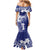 Blue Hawaii Family Matching Mermaid Dress and Hawaiian Shirt Hammerhead Shark Tattoo Curve Polynesian - Polynesian Pride