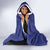 Blue Hawaii Hooded Blanket Hammerhead Shark Tattoo Curve Polynesian - Polynesian Pride