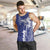 Blue Hawaii Men Tank Top Hammerhead Shark Tattoo Curve Polynesian - Polynesian Pride