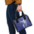 Blue Hawaii Shoulder Handbag Hammerhead Shark Tattoo Curve Polynesian - Polynesian Pride