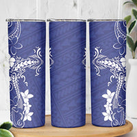 Blue Hawaii Skinny Tumbler Hammerhead Shark Tattoo Curve Polynesian - Polynesian Pride