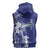 Blue Hawaii Sleeveless Hoodie Hammerhead Shark Tattoo Curve Polynesian - Polynesian Pride