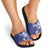 Blue Hawaii Slide Sandals Hammerhead Shark Tattoo Curve Polynesian - Polynesian Pride