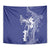 Blue Hawaii Tapestry Hammerhead Shark Tattoo Curve Polynesian - Polynesian Pride