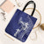 Blue Hawaii Tote Bag Hammerhead Shark Tattoo Curve Polynesian - Polynesian Pride