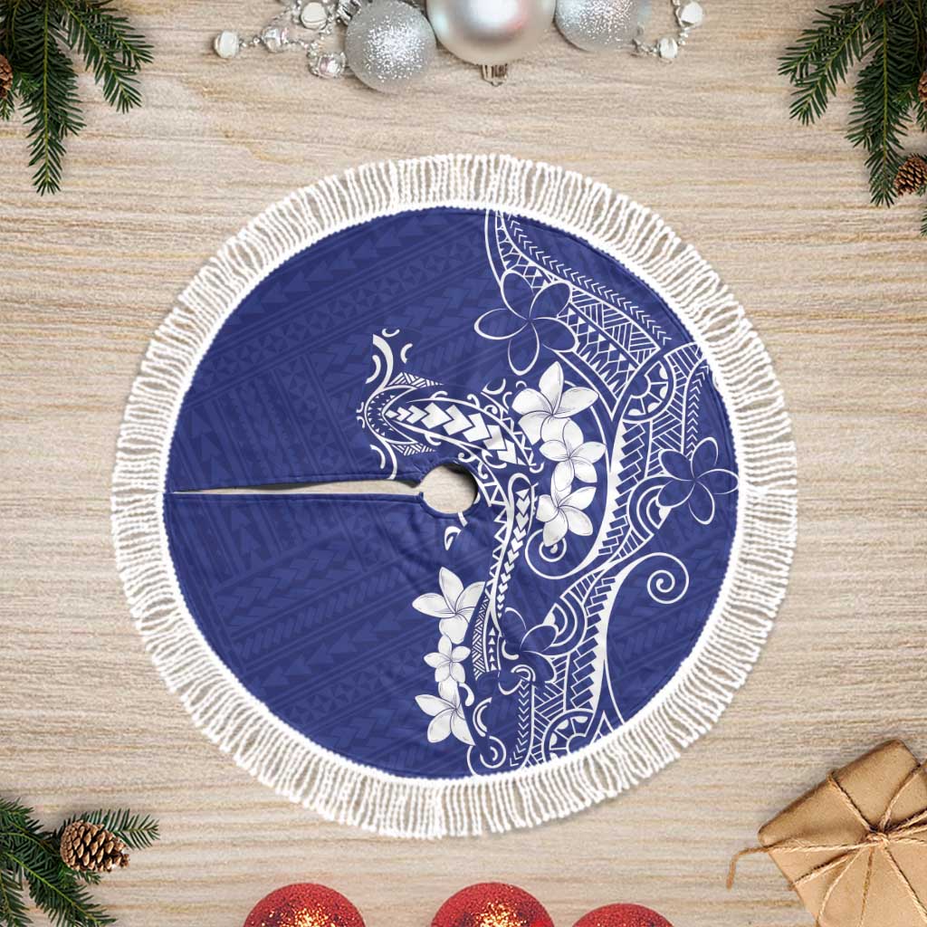 Blue Hawaii Tree Skirt Hammerhead Shark Tattoo Curve Polynesian - Polynesian Pride