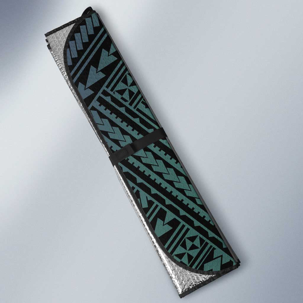 Purple Paradise Hawaii Auto Sun Shade Hammerhead Shark Tattoo Curve Polynesian - Polynesian Pride