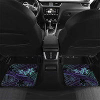 Purple Paradise Hawaii Car Mats Hammerhead Shark Tattoo Curve Polynesian - Polynesian Pride