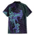 Purple Paradise Hawaii Family Matching Off Shoulder Maxi Dress and Hawaiian Shirt Hammerhead Shark Tattoo Curve Polynesian - Polynesian Pride