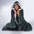 Purple Paradise Hawaii Hooded Blanket Hammerhead Shark Tattoo Curve Polynesian - Polynesian Pride