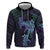 Purple Paradise Hawaii Hoodie Hammerhead Shark Tattoo Curve Polynesian - Polynesian Pride